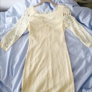 Diane Von Furstenberg Ivory Lace Zarita Dress